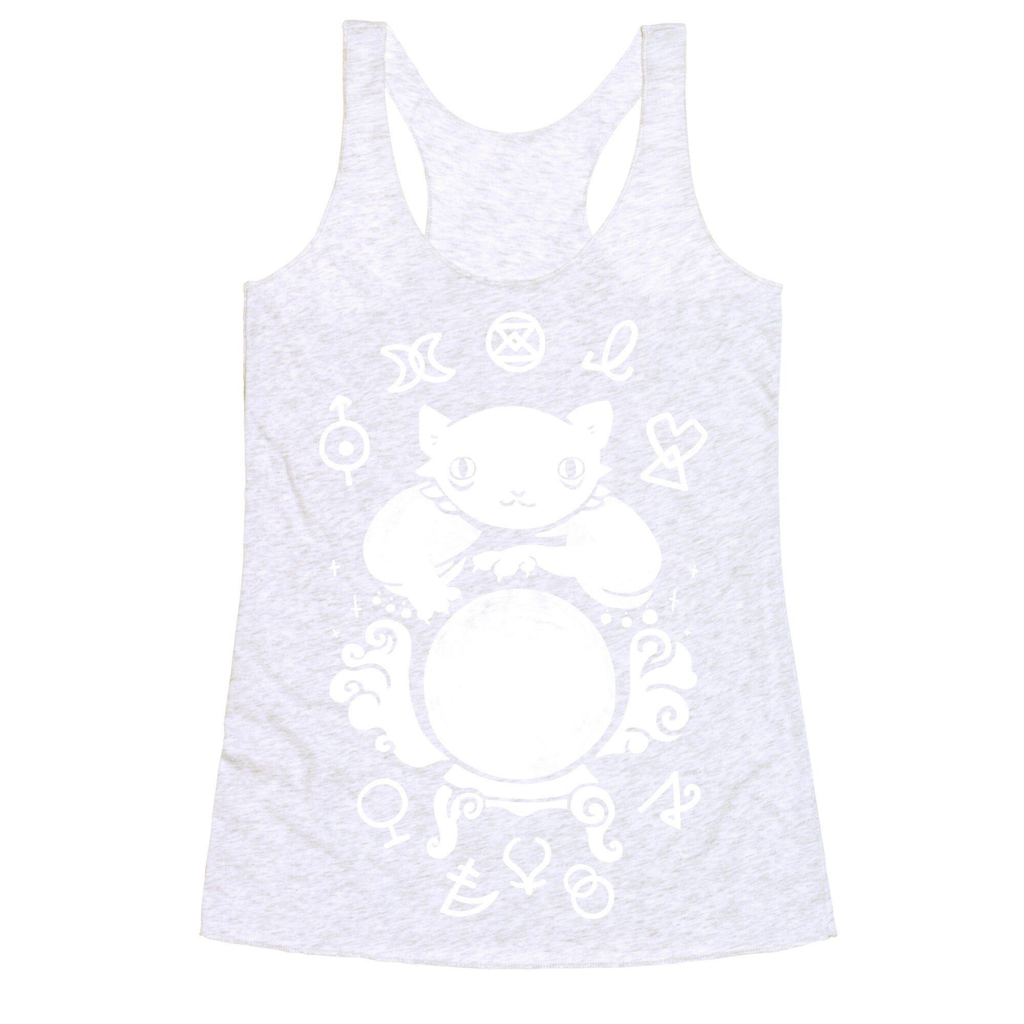 Lucky Tarot Cat #13 Racerback Tank